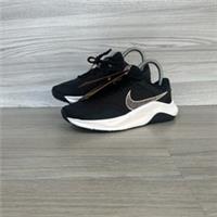 Nike Legend Essential 3 Trainers Size 4.5 Shoes Sneakers Black Metallic Gym New