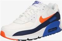 Nike Air Max 90 Trainers Juniors Boys White/Navy Size UK 5 (Ref404)