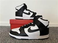 BRAND NEW Nike Dunk Hi Retro - Black/White - UK Size 10.5 (EU 45.5)