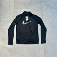 Nike Dri-Fit Swoosh Run 1/4 Zip Top Jumper Pullover Jacket New Black Running Gym - XS Regular
