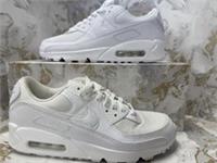 Nike Air Max 90 Trainers Mens White Size UK6 EU40 DEFECT #REF394