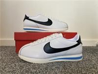 BRAND NEW Nike Cortez - White/Black/Blue - UK Size 6 (EU 40)
