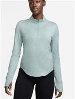 Nike Swift 1/4 Running Top Womens Green Size UK 8 (Ref75)