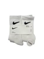 Nike 6 Pairs Lightweight White Crew 6 Pack Socks - UK 6.5-9.5 EUR 23.5-27
