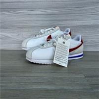 Nike Cortez Textile White Red Trainers Uk Size 6 Leather Gym Shoes New Tags Blue