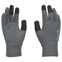 Nike Youth Knit Grip Gloves Grey/Black Youth Cold Weather Touchscreen Gloves