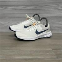 Nike Revolution 6 Trainers Size 4.5 Running Trainers White Beige Blue Black Shoe