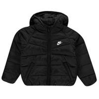 Nike Hooded Coat Infants Boys Black Size UK 24 Months (Ref114)