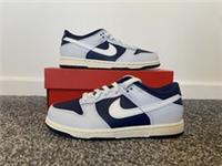 BRAND NEW Nike Dunk Low Younger Kids - Navy/Grey/White - UK Size 2.5 (EU 35)