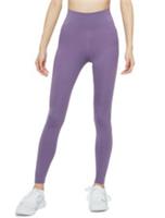 Nike One Mid Rise Leggings Womens Purple Size UK Medium #REF1