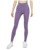 Nike One Mid Rise Leggings Womens Purple Size UK 8 #REF23