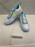 Nike Court Borough Low 2 (GS) Shoes Size 6 UK White Volt Blue BQ5448 122 NEW