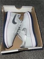 Nike Force 1 Children Trainers Platinum Silver Size Uk11.5 NEW CZ1685 004