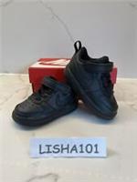 Nike COURT BOROUGH LOW 2 (TDV) Baby BQ5453-001 Black/Black Sneakers Size Uk 3.5