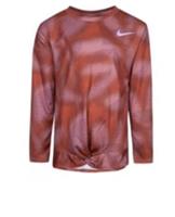 Nike Twist Tee T Shirt Juniors Girls Brown Size UK 4-5 Years #REF14