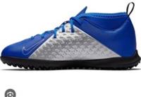 Nike JR Phantom VSN Club DF TF AO3294 409 Uk SZ 4.5 Junior Blue Silver Football