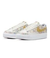 NIKE BLAZER LOW PLATFORM TRAINERS LADIES UK 6 EU 40 PRINT White DV3210-100 Women
