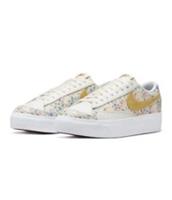 NIKE BLAZER LOW PLATFORM TRAINERS LADIES UK 9.5 EU 44.5 PRINT White DV3210-100