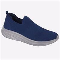 Dek Harlan Mens MEMORY FOAM Comfort Casual Fly Knit Elaticated Trainers Navy