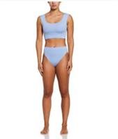 Nike High Waisted Bikini Bottom Womens Blue UK Size S #REF17