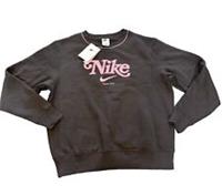 NIKE WOMEN'S Crew Neck Sweatshirt Anthracite Grey New With Tags Size Small - S Regular