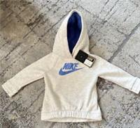 Nike Beige Toddler Hoodie Soft Teddy Blue Lined 18 Months New With Tags