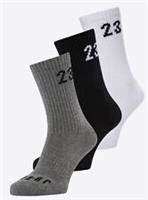 Nike Air Jordan 23 Socks Boys Crew 3 Pairs Size 2 to 5 U.K Dri-Fit New Genuine