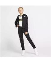 Nike Sportswear NSW Girls Tracksuit Size XS Age 6 -7 Yrs Black White CV9657 010