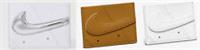NIKE AIR FORCE 1 CARD WALLET MENS WOMENS KIDS WHITE, BROWN OR WHITE WITH SILVER