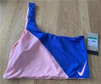 BNWT Nike One Shoulder Pink And Blue Bikini Top Size 16 XL - XL Regular