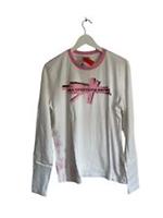 Vintage Nike ACG Deadstock Long Sleeve T Shirt White Pink Graphic Size XXL 14 16