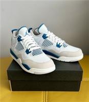 ?Brand New Nike Air Jordan 4 Retro PS Kids Trainers Industrial Blue UK 2.5 ?