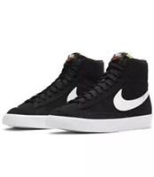 Nike Blazer Mid 77 Suede Trainers Mens UK 13 EU 48.5 Black White CW2371 001