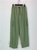 Nike Green Cargo Trousers Lightweight Drawstring Waist Utility M NEW - M Regular