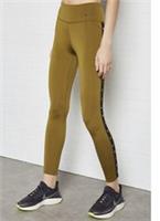 Nike Running Dri Fit Womens Size Medium Olive Green Pants Taping Leggings New - M Plus