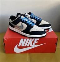 £Brand New Nike Dunk Low Retro Trainers W Starry Laces Light Bone Black UK 9£