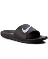 Nike Kawa Junior Pool Sliders Black Size UK 13.5 EUR 32 US 1Y *REFCRS207