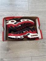 NIKE WOMENS AIR MAX PLUS BLACK RED SIZE UK 4.5 EU 38