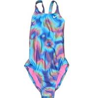Nike Hydrastrong Swimsuit One Piece Multicoloured Girls Size M 137-146cm NEW - M Regular