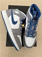 Nike Jordan 1 Mid True Blue Cement (GS) Multiple sizes. Brand new. Deadstock
