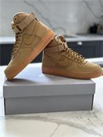 NIKE AIR FORCE 1 HIGH LV8 (GS) FLAX "WHEAT" Size 5.5 UK New In Box 807617-200