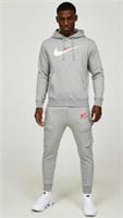 Nike Athletic Grey Mens Tracksuit Fleece Hoodie Joggers Sweatpants Hoody Bottoms - XL Regular
