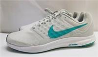 Nike Downshifter Lace Up TRAINERS GREY/GREEN SIZE UK 6/EU 40 P/2#