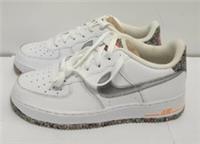 Nike Air Force 1 07 GS White Silver Lace Up Trainers UK 5.5/EU 38.5 | REF BRS#