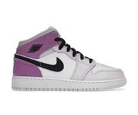 Nike Air Jordan 1 Mid Barely Grape gs trainers 5 Uk / 5.5y Brand New