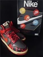 Nike Dunk Hi 1985 SP Acid Wash Tie Dye University Red Chile DD9404-600 Uk 8 US 9