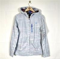 Nike Jacket Blue Grey Womens Size M (10-12) ACG Windbreaker Hooded Lightweight - M Regular