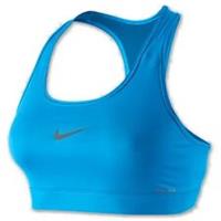 Nike Bra Pro Crop Running Top Contour Fitness sports running XS Blue Dri-Fit (CC - XS Regular
