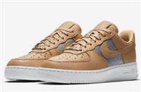 NIKE AIR FORCE 1 07 SE PRM UK 5.5 EU 39 TRAINERS AF1 LEATHER SILVER AH6827-200