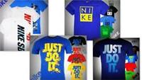 Nike Boys Nike Large Just Do It Rip TShirt Cotton Top Size Age 7-14 Unisex Kids